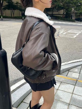 New Basic Shearling Mustang