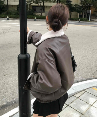 New Basic Shearling Mustang