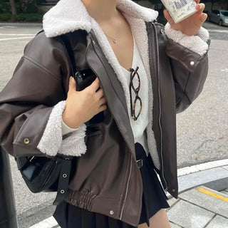 New Basic Shearling Mustang