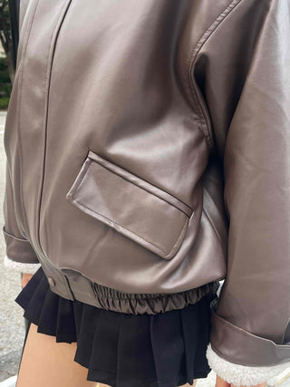 New Basic Shearling Mustang
