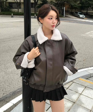 New Basic Shearling Mustang