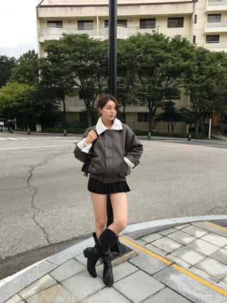 New Basic Shearling Mustang