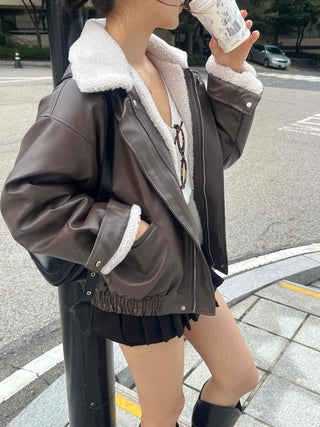New Basic Shearling Mustang