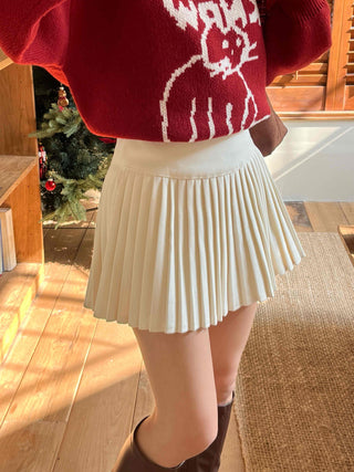 Tennis Pleated High-Waisted Mini Skirt