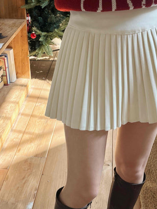 Tennis Pleated High-Waisted Mini Skirt