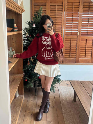 Tennis Pleated High-Waisted Mini Skirt