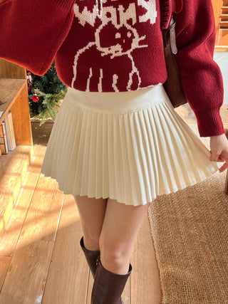 Tennis Pleated High-Waisted Mini Skirt