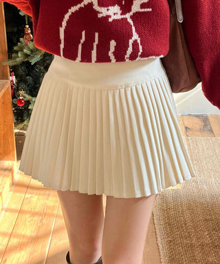 Tennis Pleated High-Waisted Mini Skirt