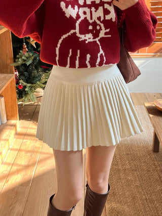 Tennis Pleated High-Waisted Mini Skirt