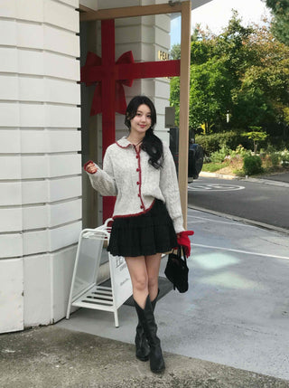 Campus Look Tiered Frill A-Line Flare Mini Skirt