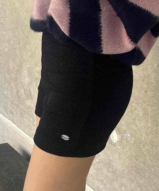 Cozy Knit Slim Fit High-Waisted Shorts