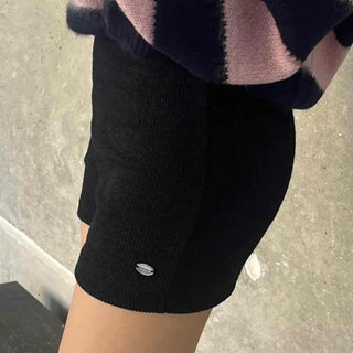 Cozy Knit Slim Fit High-Waisted Shorts