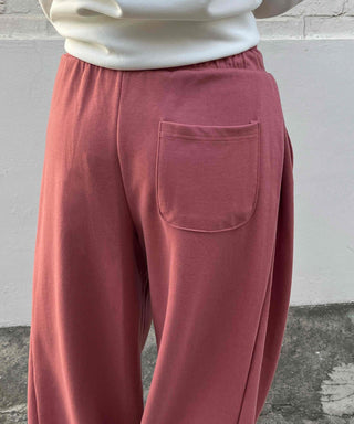Cozy Loose Fit Elastic Waist Wide Training Pants