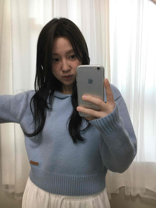 Soft Hooded Crop Knit