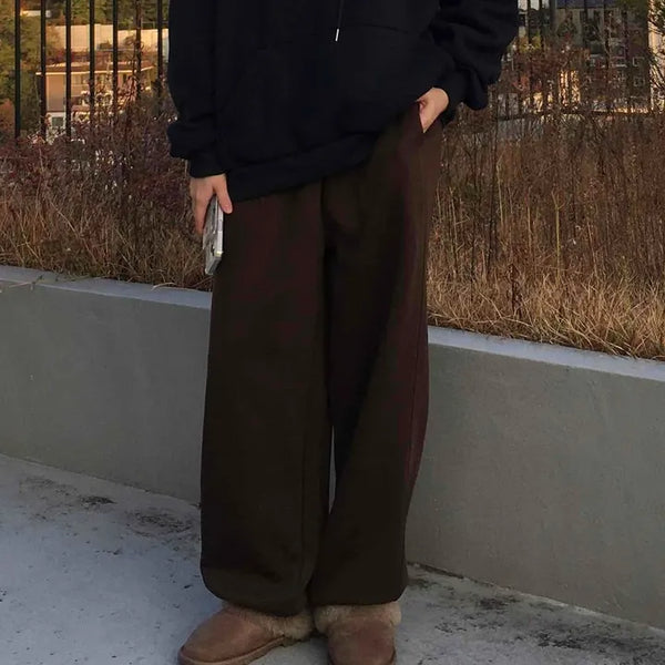 Retro Vintage Loose Fit Corduroy Wide Pants