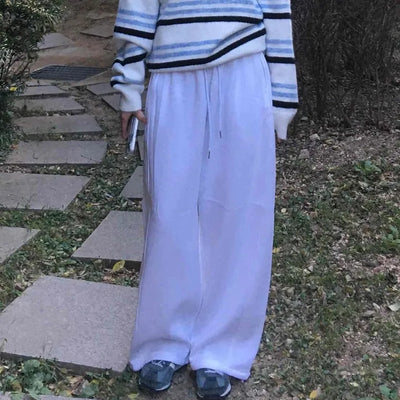 Drawstring Full-Length Balloon Silhouette Sweatpants