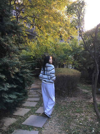 Drawstring Full-Length Balloon Silhouette Sweatpants