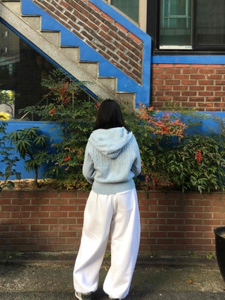 Drawstring Full-Length Balloon Silhouette Sweatpants