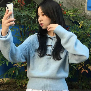 Cable Twist Hooded Loose Fit Knit