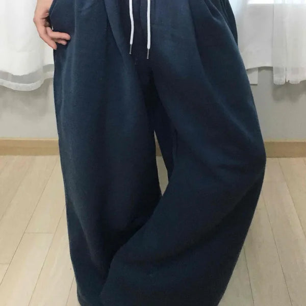 Cozy Fit Balloon Drawstring Cotton Wide Jogger Pants