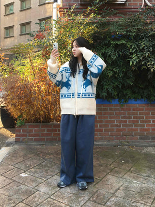 Cozy Fit Balloon Drawstring Cotton Wide Jogger Pants