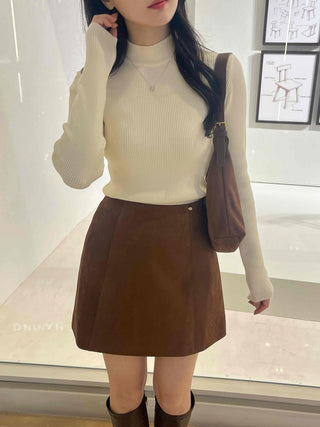 Soft Turtleneck Slim Fit Ribbed Knit