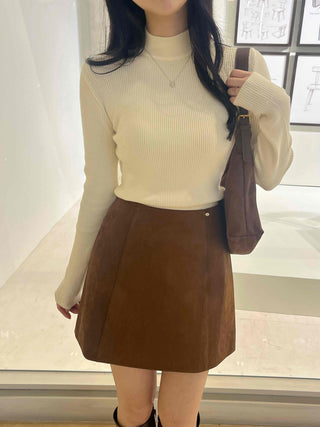 Soft Turtleneck Slim Fit Ribbed Knit