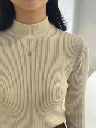 Soft Turtleneck Slim Fit Ribbed Knit