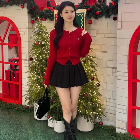Campus Daily Pleated Tennis Mini Skirt