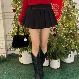 Campus Daily Pleated Tennis Mini Skirt