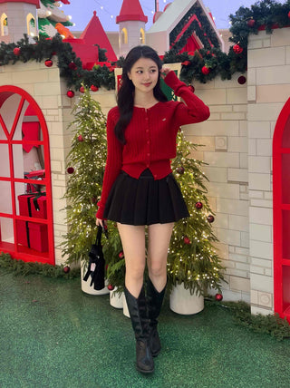 Campus Daily Pleated Tennis Mini Skirt