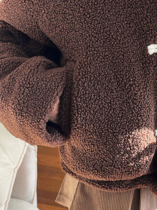 Tumble Two-Way Zip-Up Toggle Button Fleece Oversized Jumper