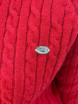 Lovely Mood Cable Knit Button Crop Cardigan