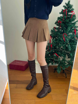 Youth College Double Pleated Tennis Mini Skirt