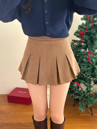 Youth College Double Pleated Tennis Mini Skirt