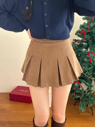 Youth College Double Pleated Tennis Mini Skirt