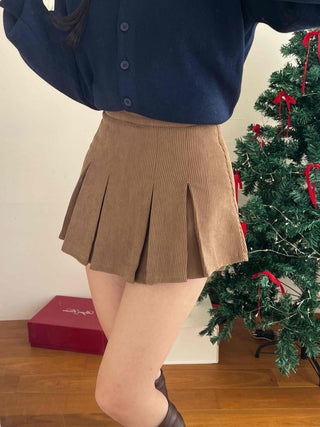 Youth College Double Pleated Tennis Mini Skirt