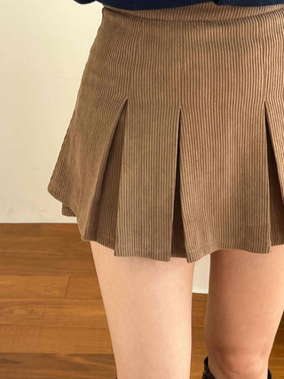 Youth College Double Pleated Tennis Mini Skirt