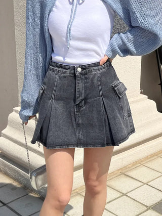 Nael  Crop Balloon Knit Cardigan