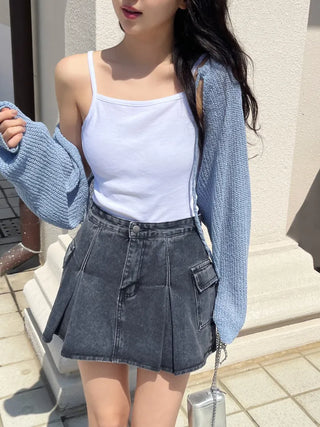 Nael  Crop Balloon Knit Cardigan