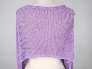 Nael  Crop Balloon Knit Cardigan