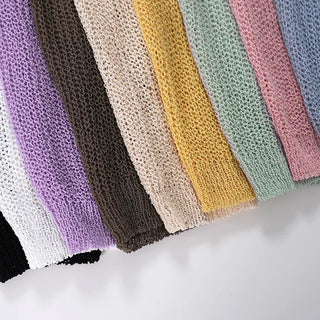 Nael  Crop Balloon Knit Cardigan