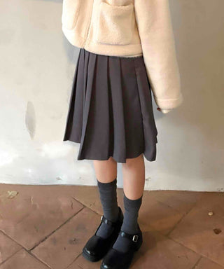 Daily pleated midi skirt