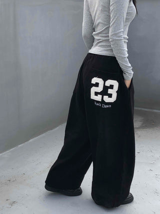 Numbering Wide Training Pants