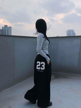 Numbering Wide Training Pants