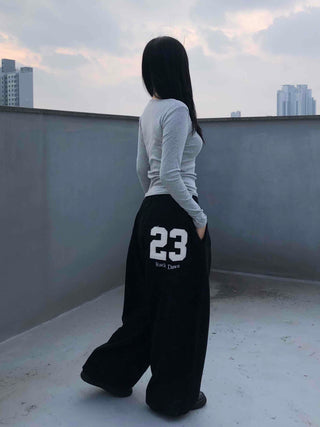 Numbering Wide Training Pants