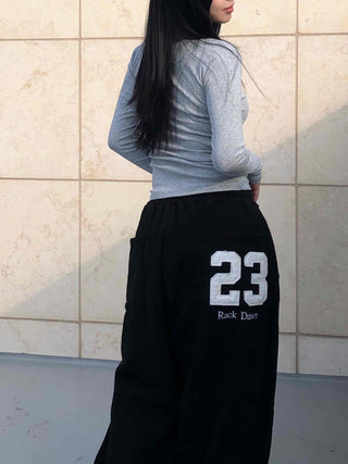 Numbering Wide Training Pants