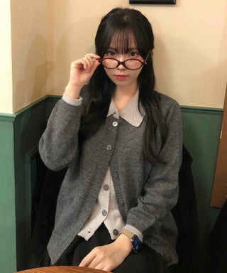 Lovely layered loose-fit cardigan