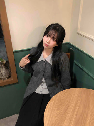 Lovely layered loose-fit cardigan