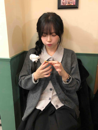Lovely layered loose-fit cardigan